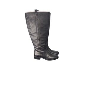 Sam Edelman Black Leather Tall‎ Riding Boots